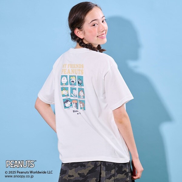 【PEANUTS】【接触冷感】カレッジTシャツ