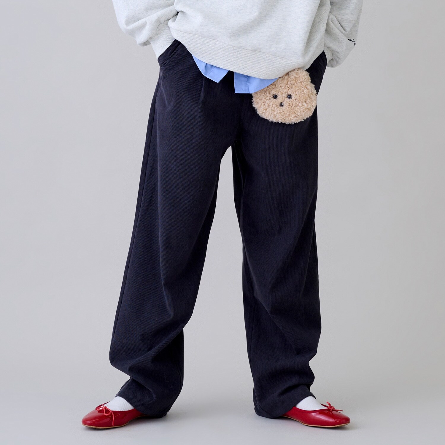 コーデュロイテーパードパンツ