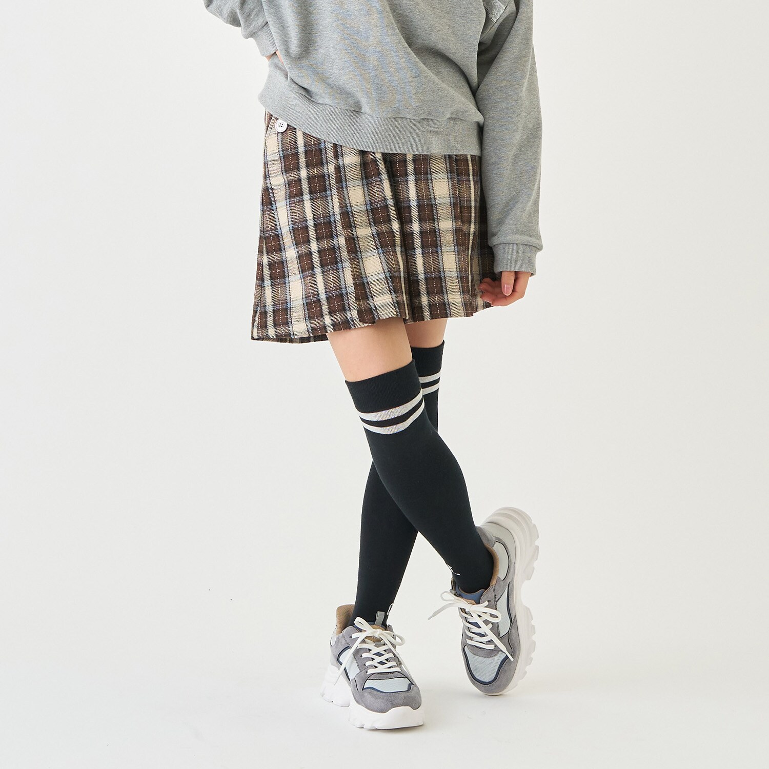 ボタンタックキュロット