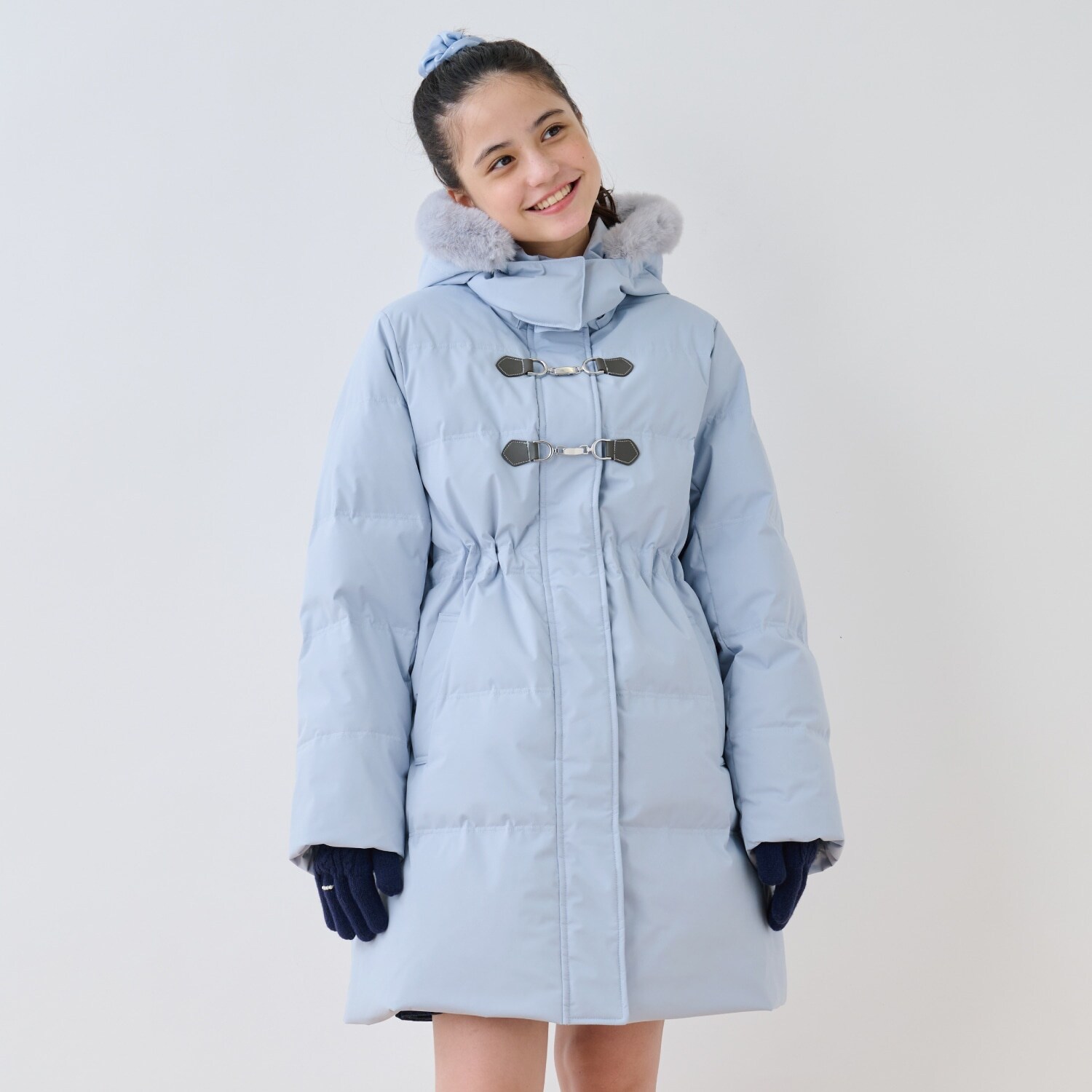 【130cmあり】【はっ水・家庭洗濯可】Aラインダウンコート