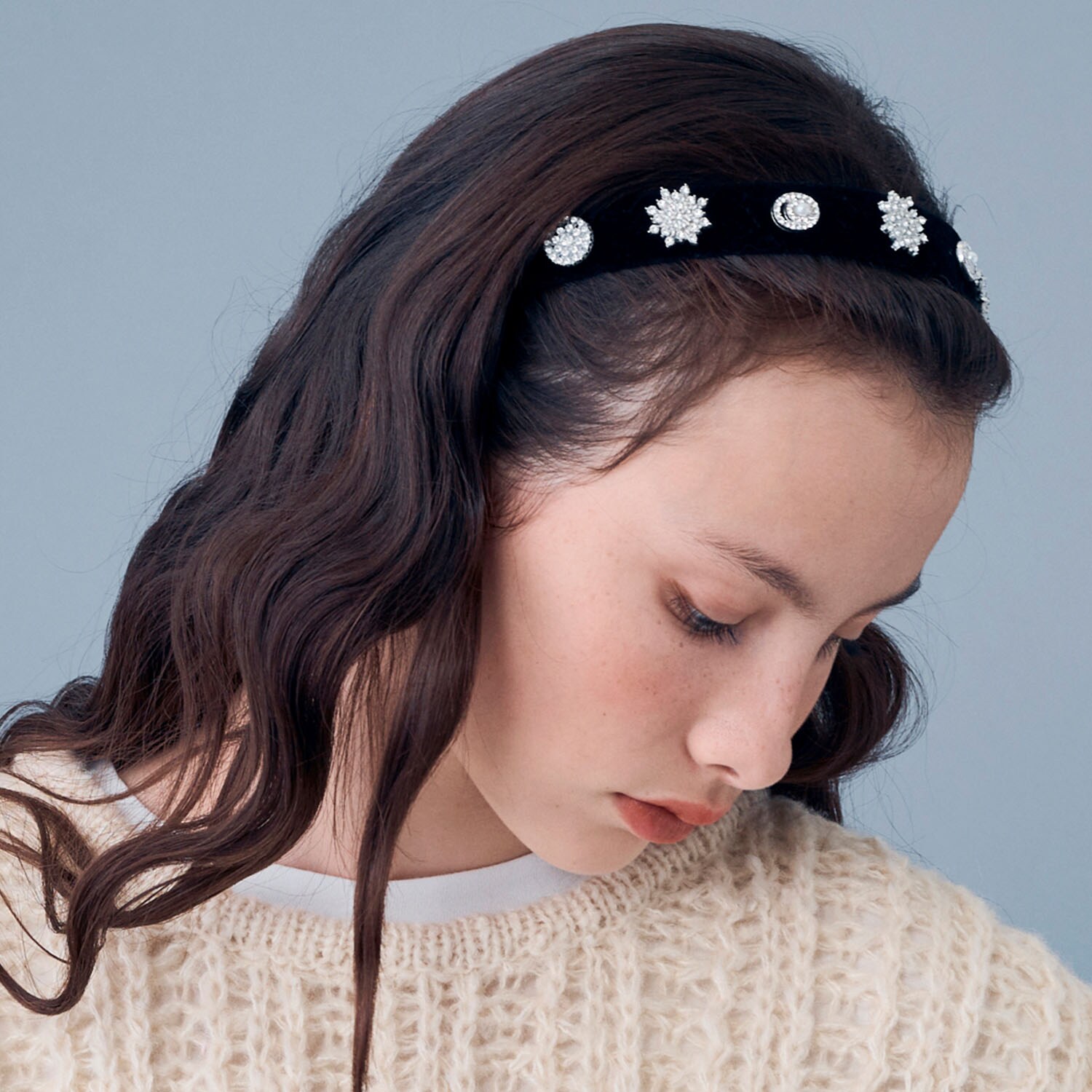 ビジューカチューシャ