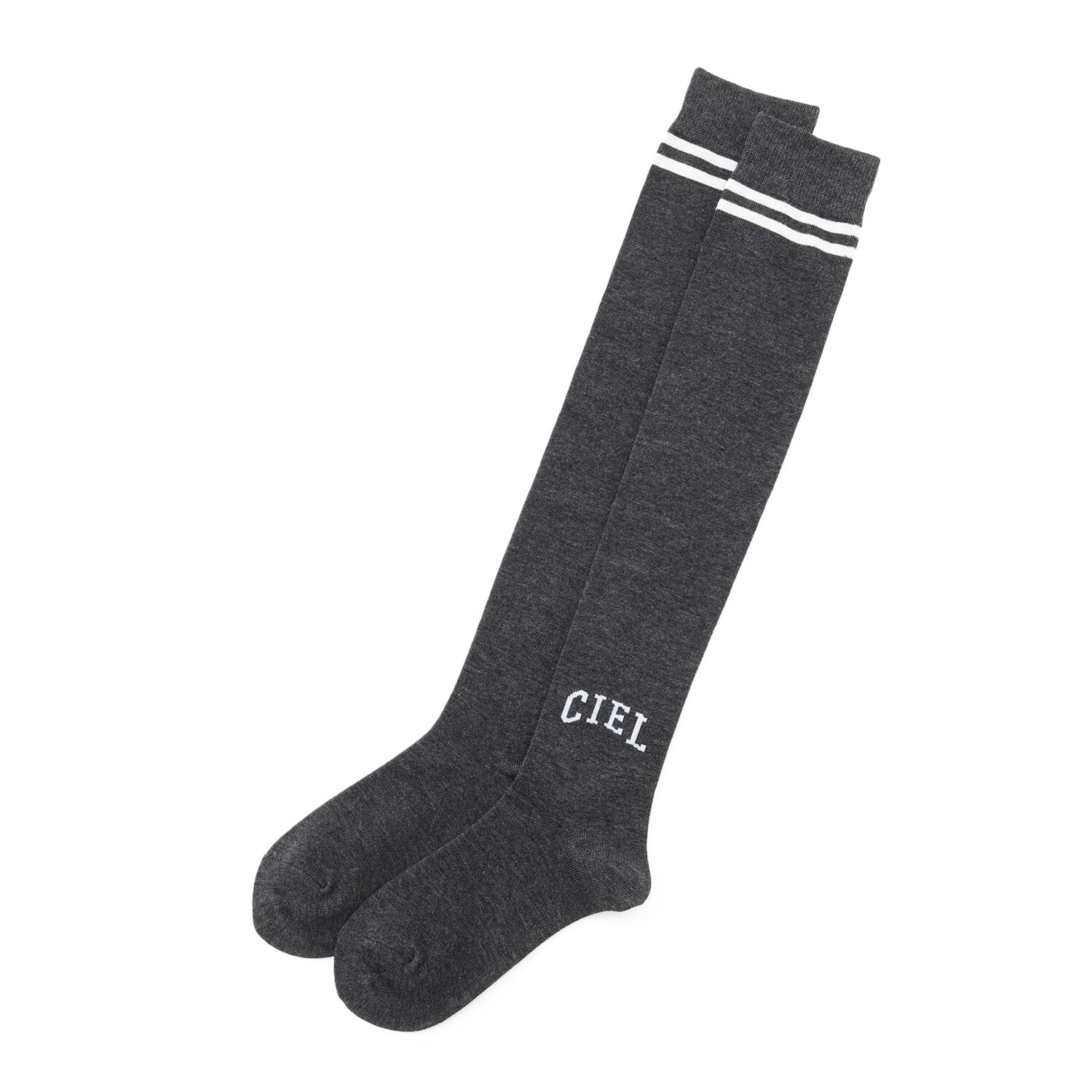 ライン入りCIELニーハイソックス