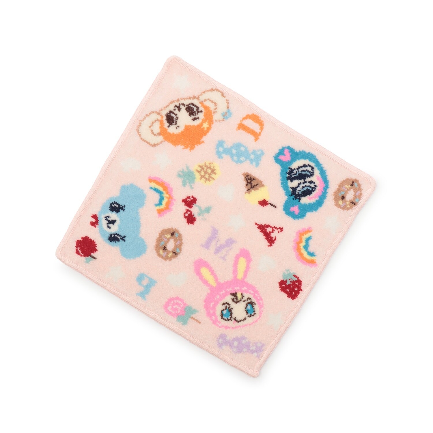 予約/シェニール織ハンカチ【ベリエちゃん】【ナカムラくん】【ミントくん】【ルッキー】