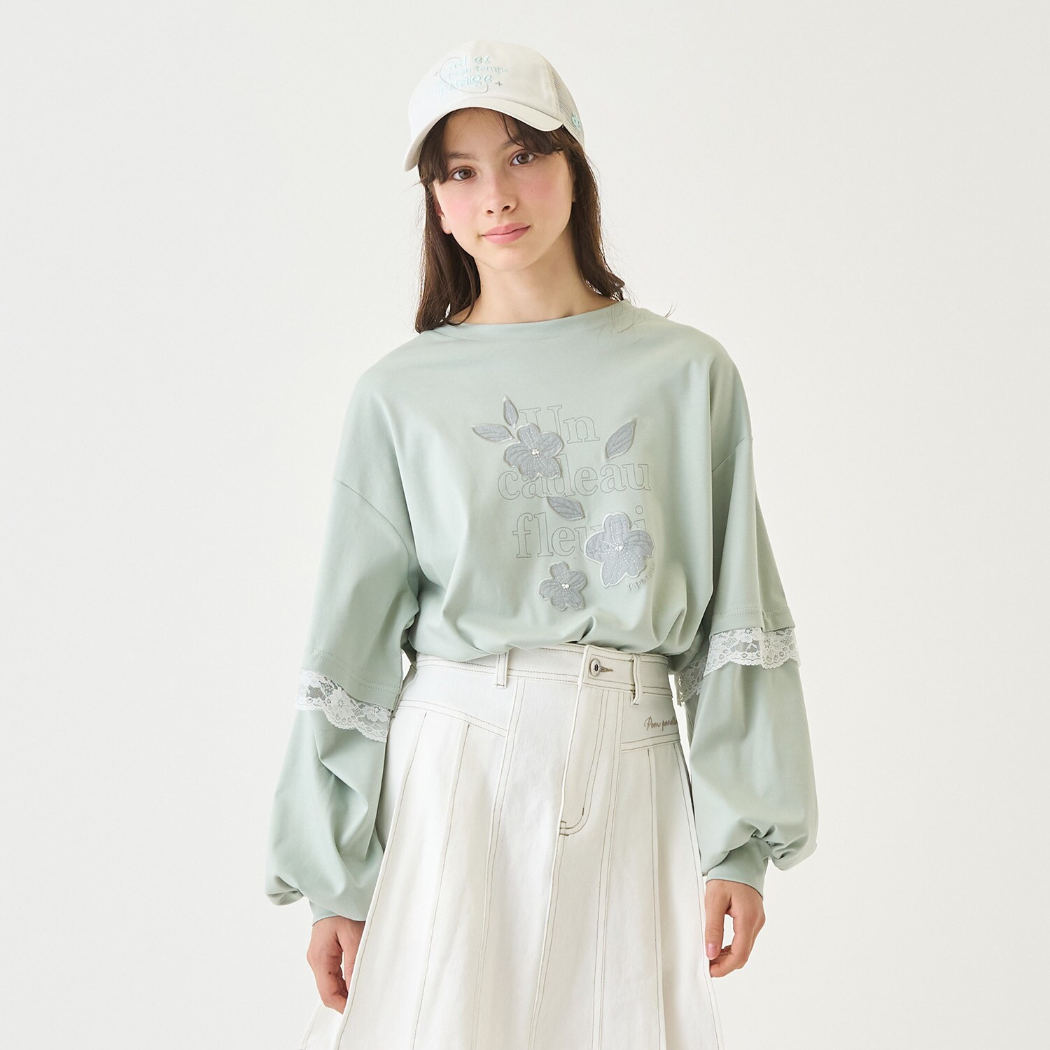 【130cmあり】袖取り外しロゴTシャツ