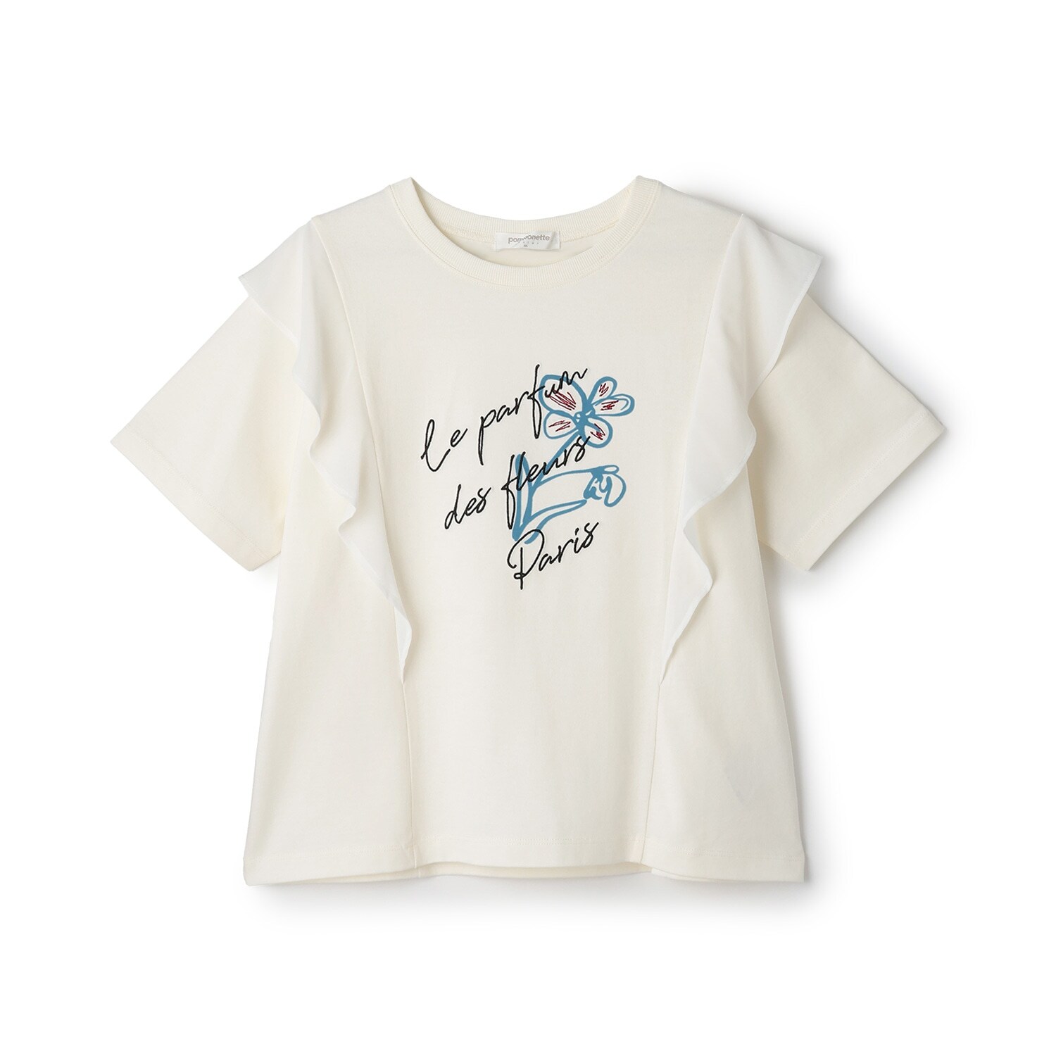 【UVカット・遮熱・接触冷感】ラッフルグラフィックTシャツ