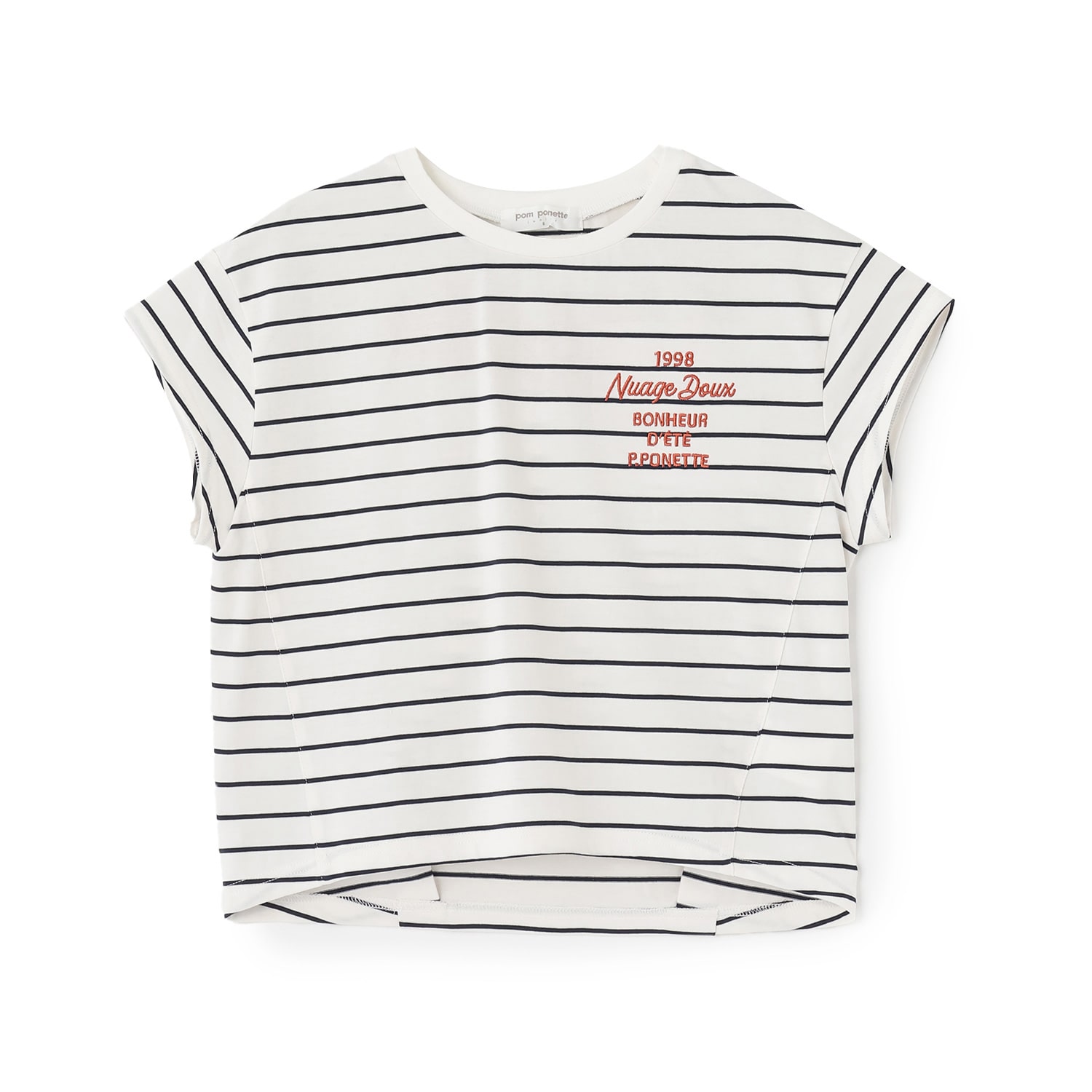 バックロゴボーダーTシャツ