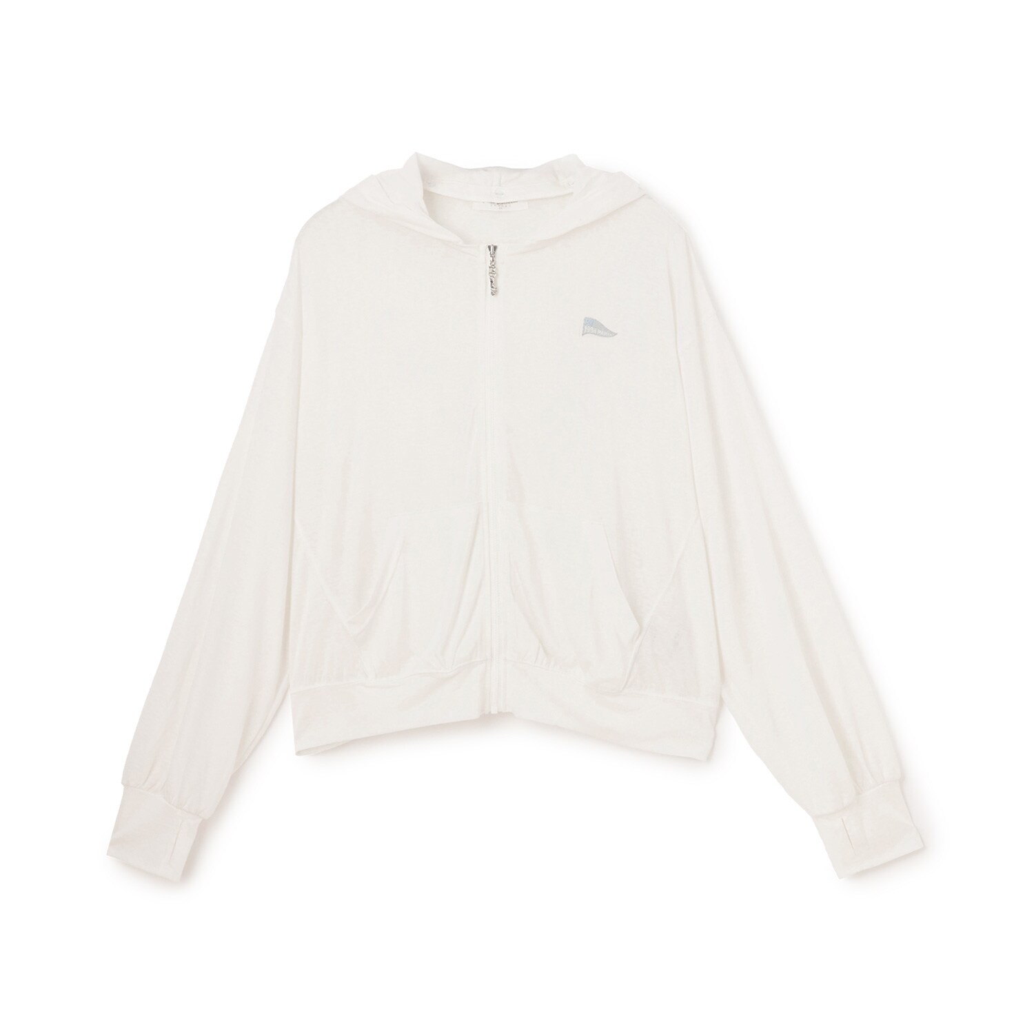 【130cmあり】【UVカット・接触冷感】カットソージップパーカ