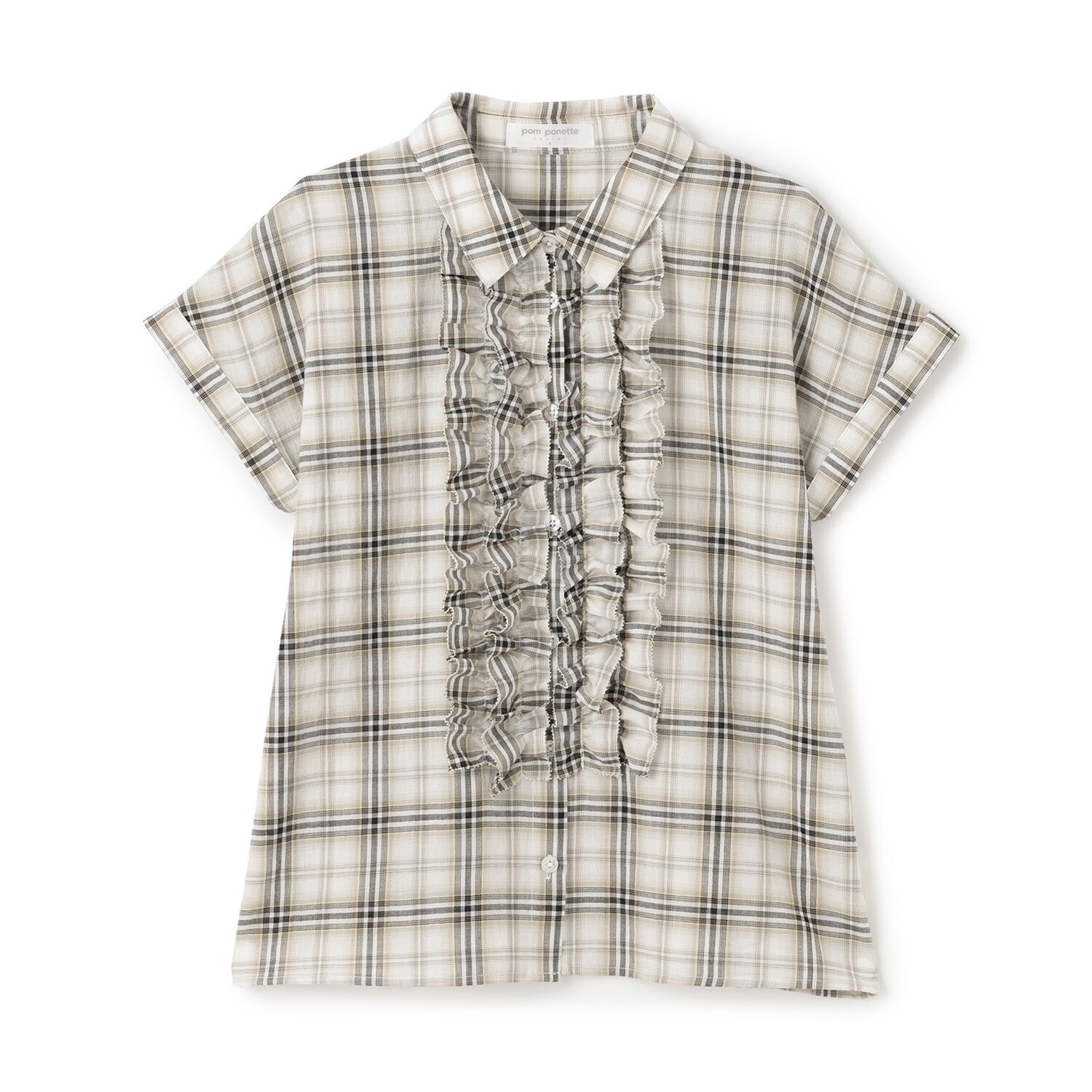 ラッフルブラウス