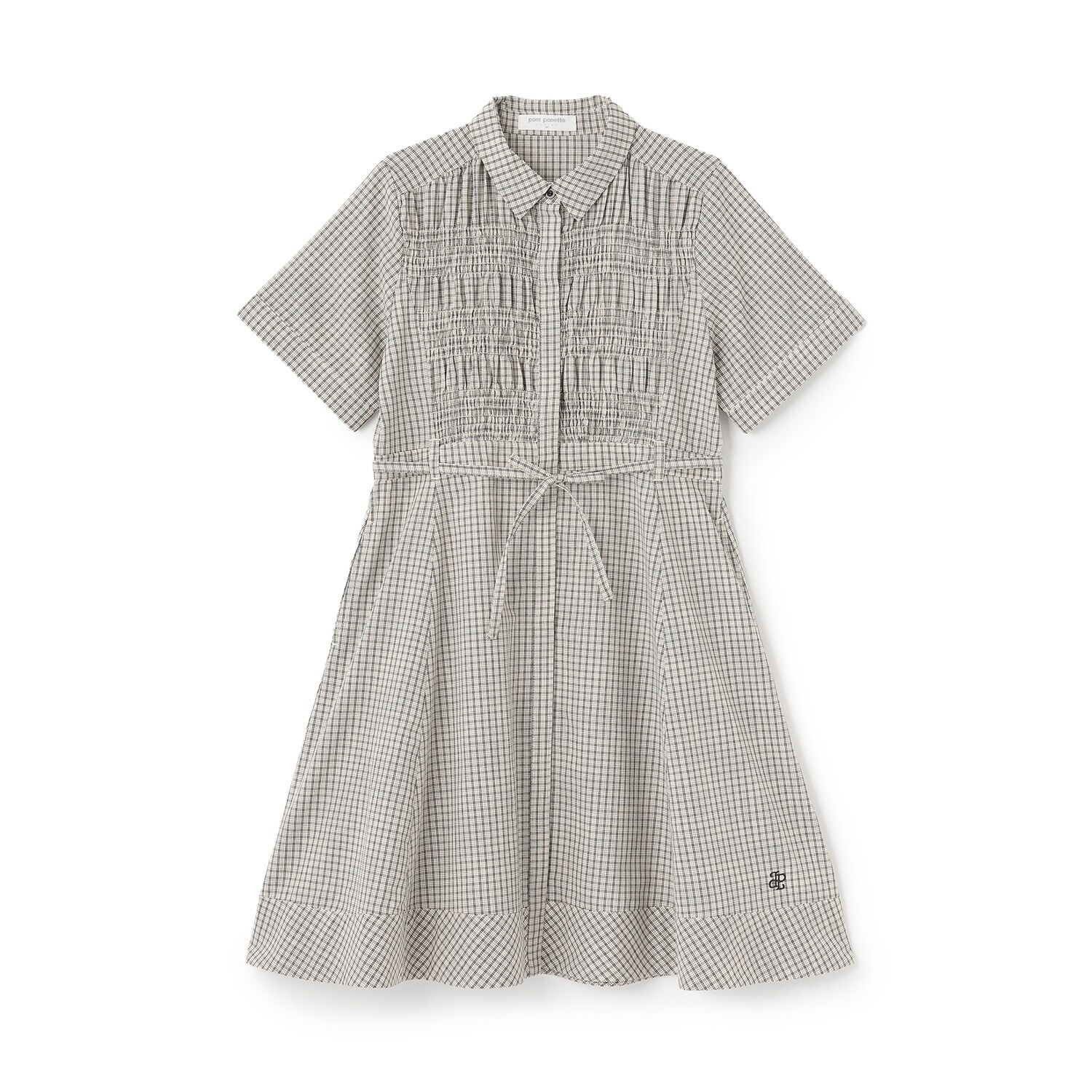 シャーリングワンピース