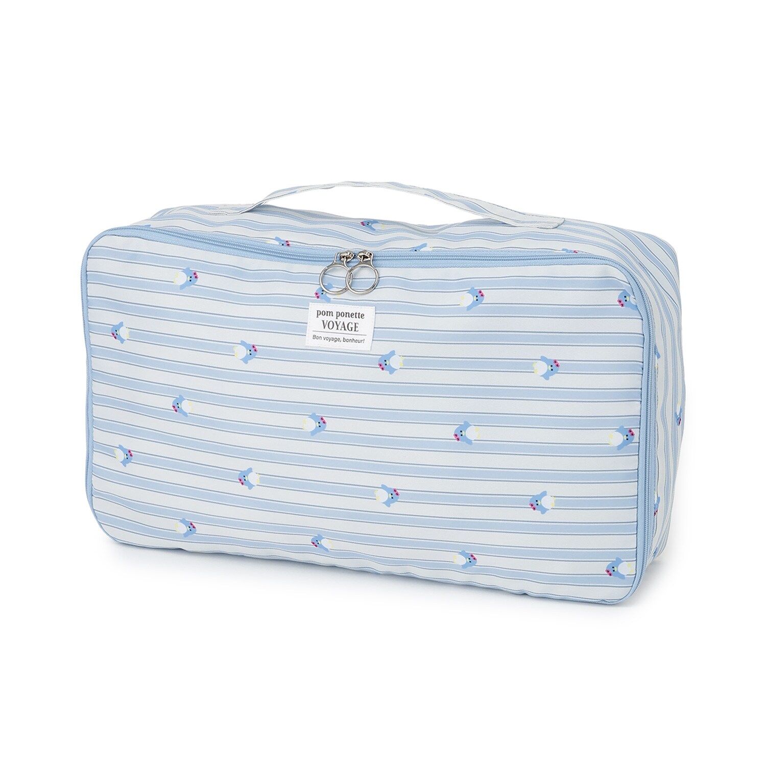 【撥水】総柄トラベルポーチ