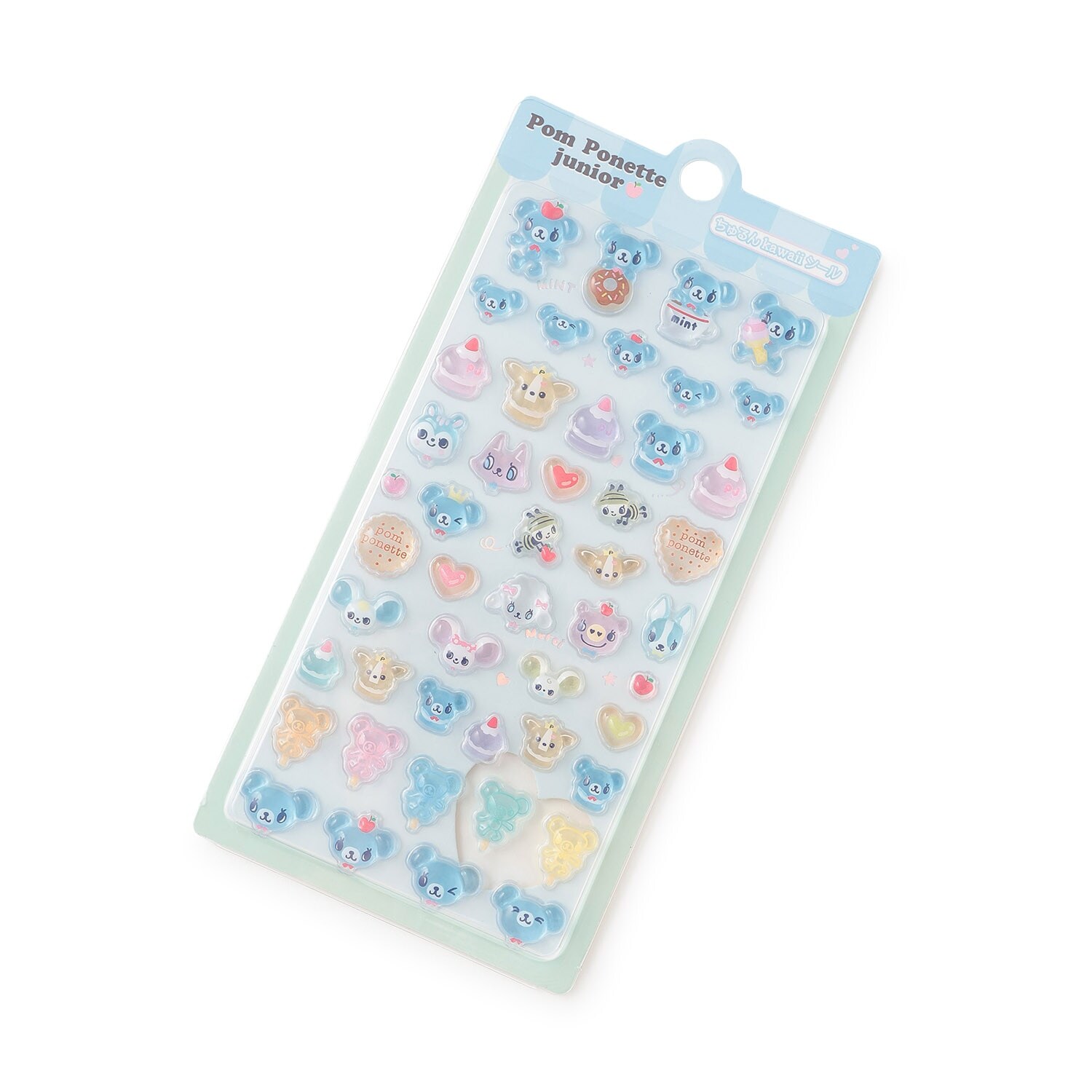 【7月29日 販売開始】【ちゅるんKawaiiシール】ミントくん