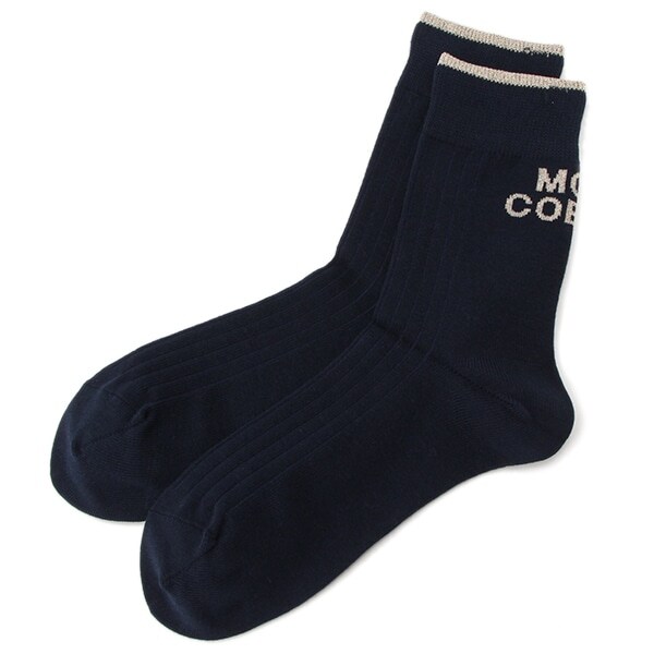 バックラメロゴクルーソックス