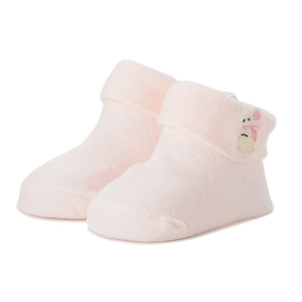 動物刺しゅうカップソックス