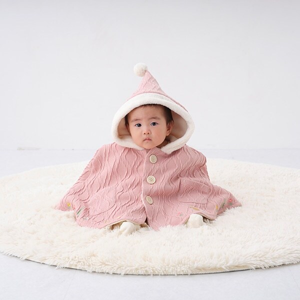 アニマル刺しゅうケーブルケープ