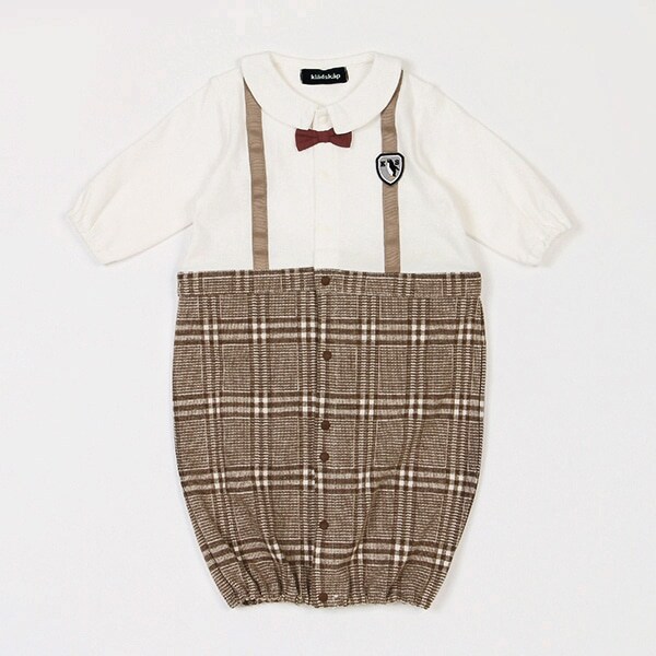 サスペンダー風長袖2wayオール