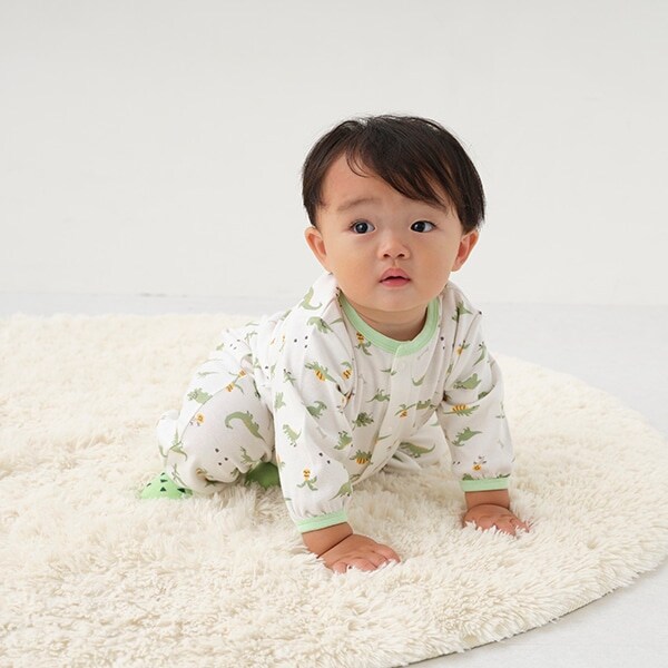 ウサギ/恐竜柄長袖2wayオール