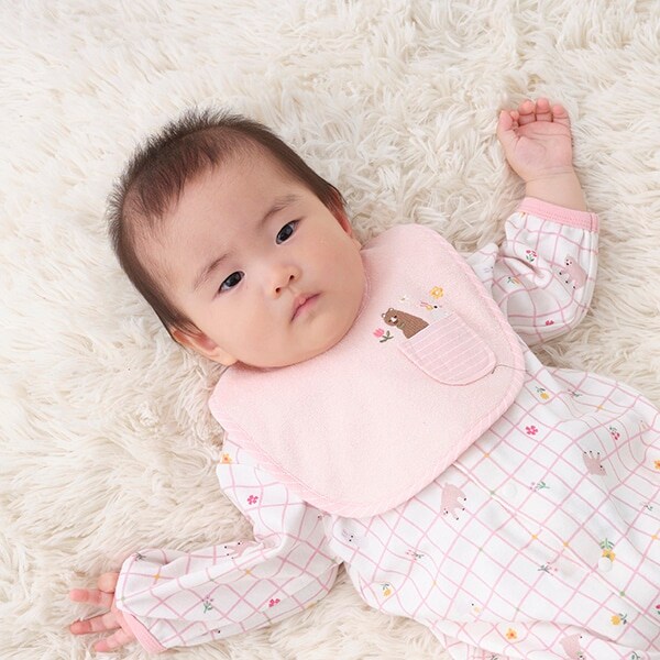 アニマル刺しゅうポケットスタイ