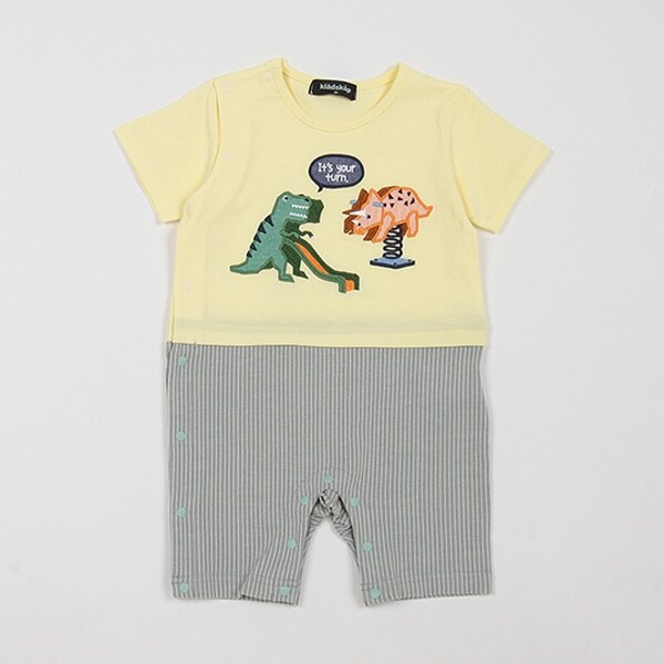 遊具ザウルス半袖カバーオール