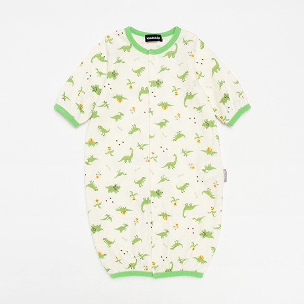 恐竜柄接結長袖2wayオール