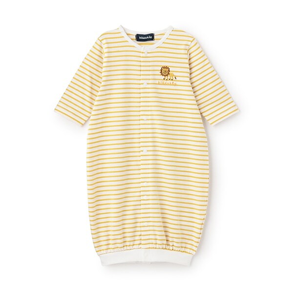 お尻アニマルボーダー長袖2wayオール