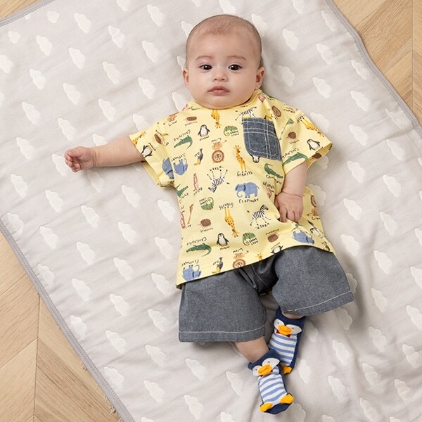 アニマル柄半袖Tシャツセットアップ