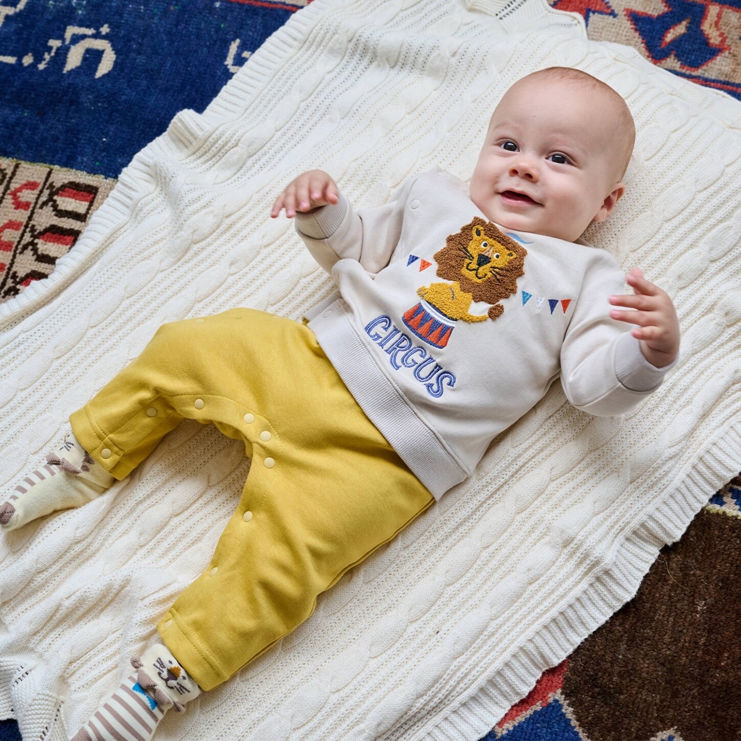 サーカスライオンカバーオール