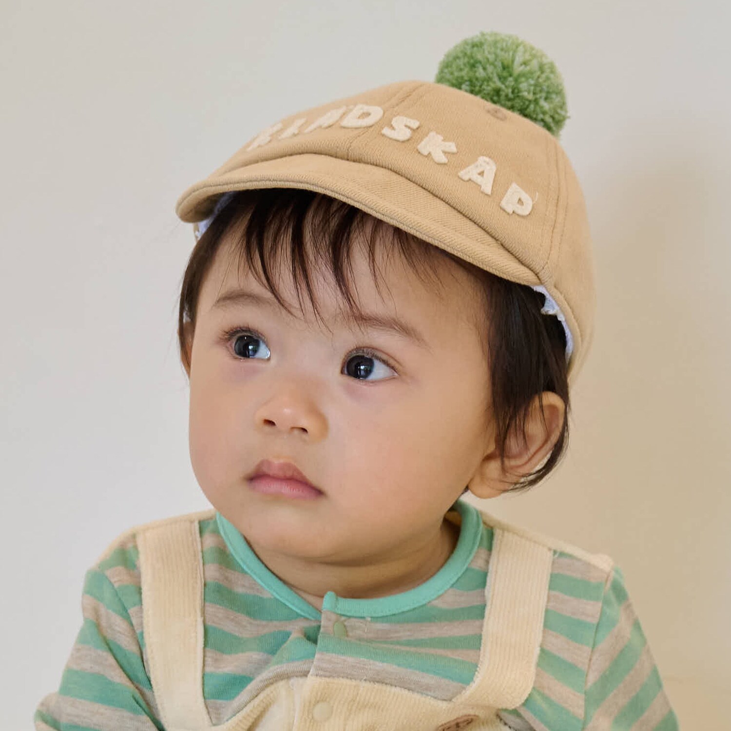 ロゴボンボン裏毛キャップ