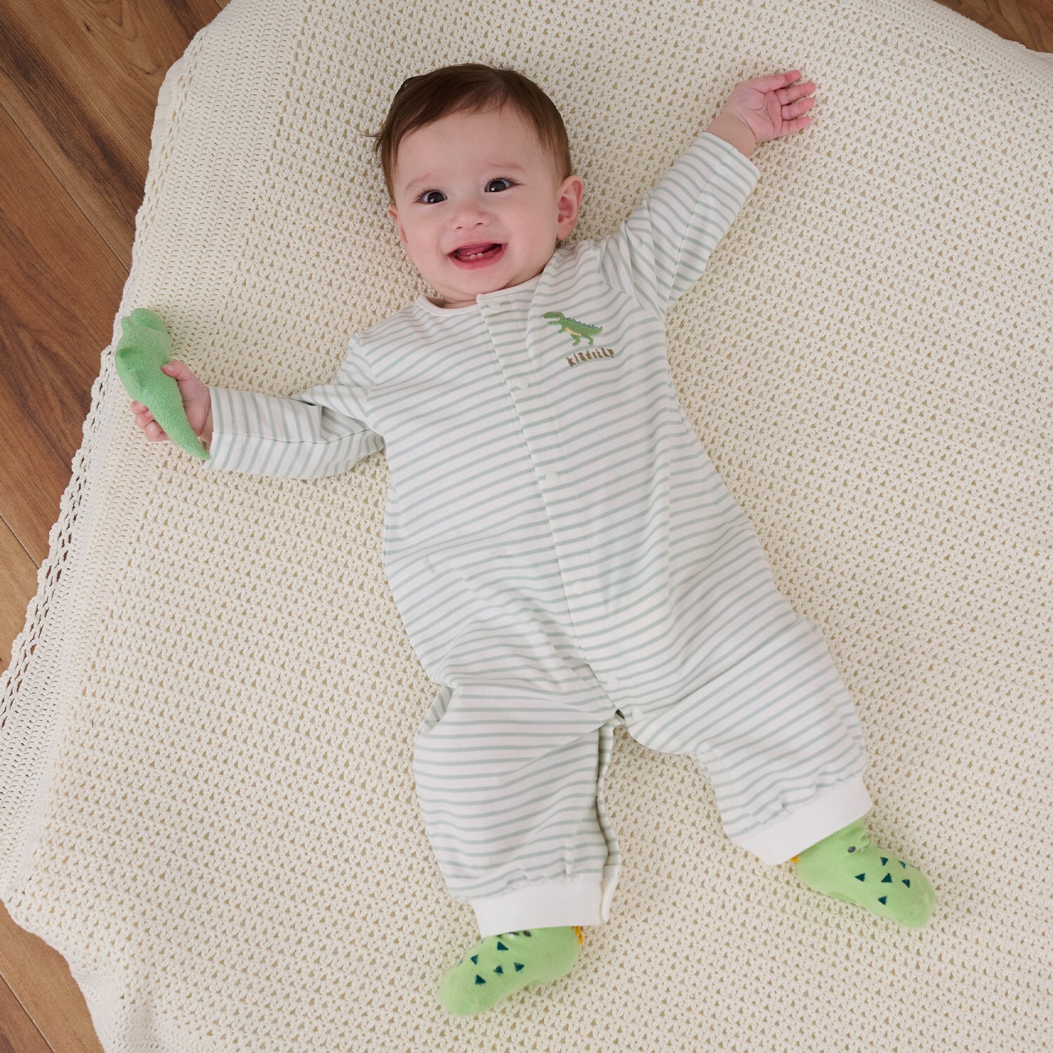 お尻アニマルボーダー2wayオール