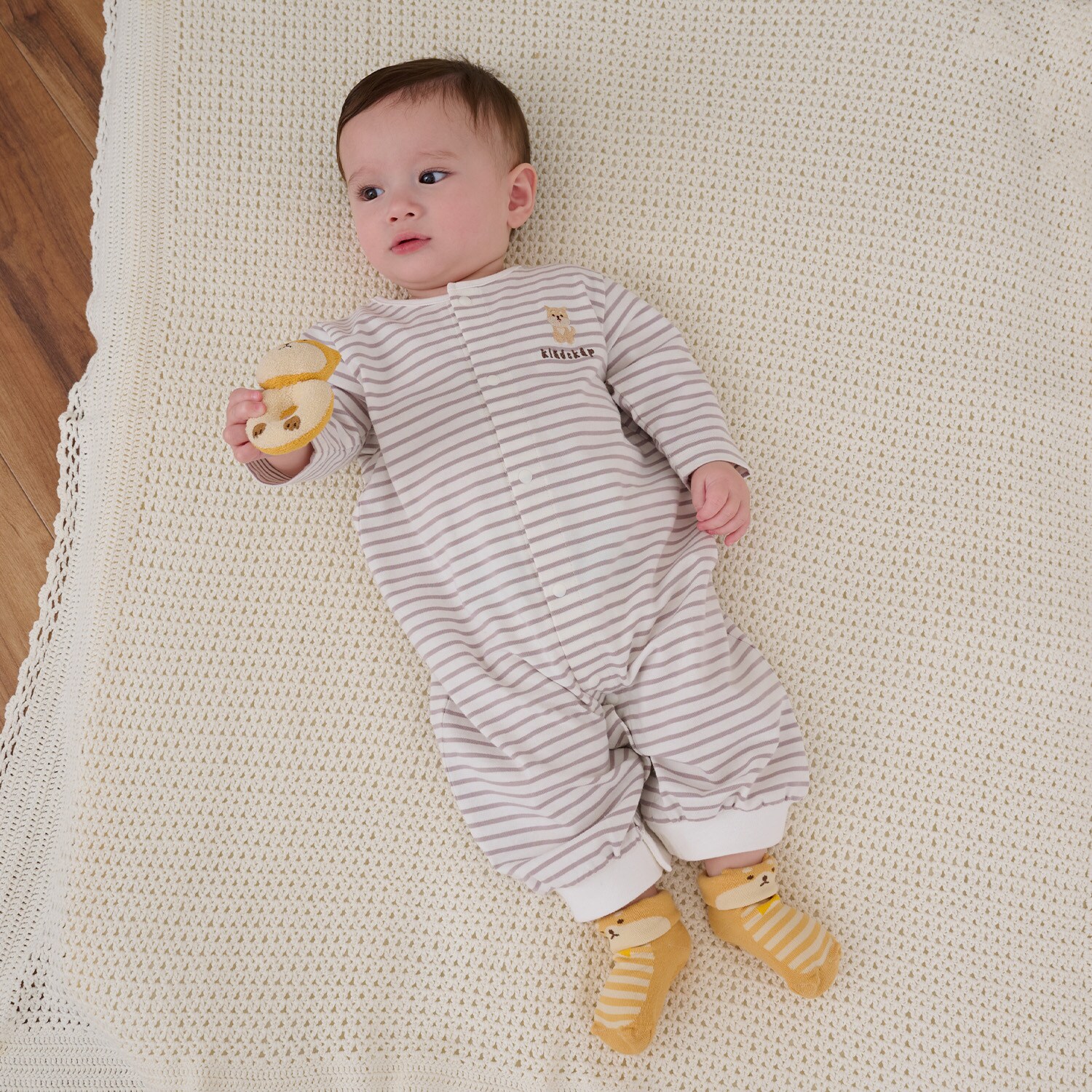 お尻アニマルボーダー2wayオール