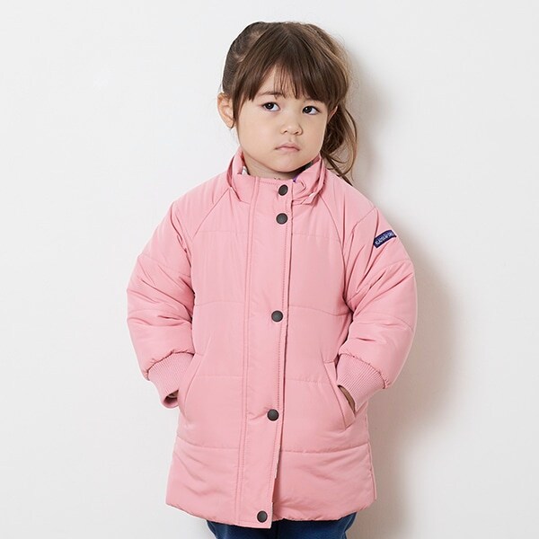 リバーシブルロング丈中わたブルゾン