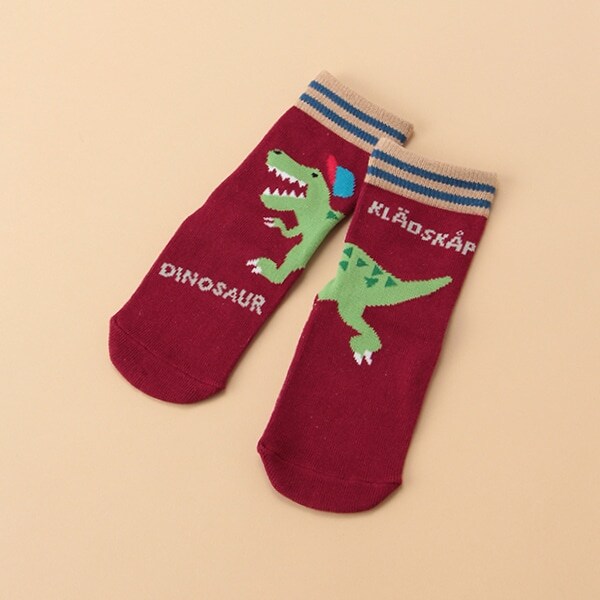 キャップ恐竜クルーソックス