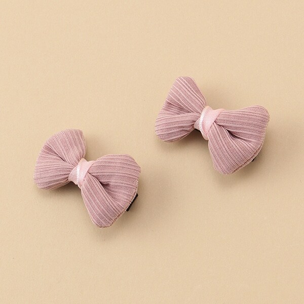 リボンヘアクリップ2個セット