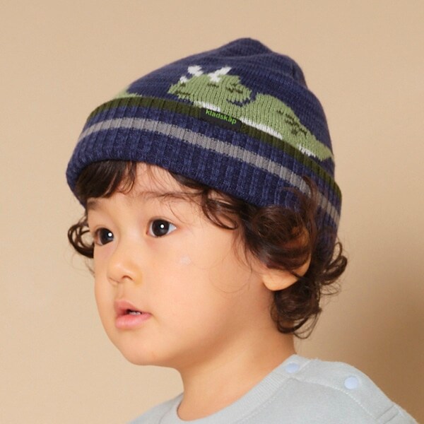 恐竜ジャカードニットキャップ