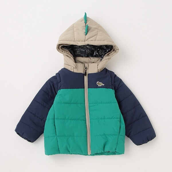 恐竜配色3way中わたブルゾン