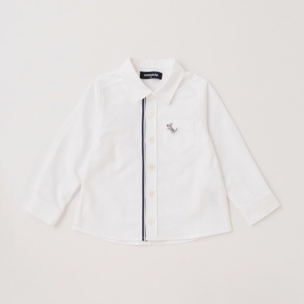 恐竜ワンポイント長袖シャツ