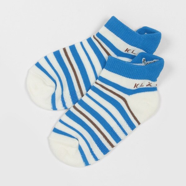 恐竜刺しゅうボーダースニーカーインソックス