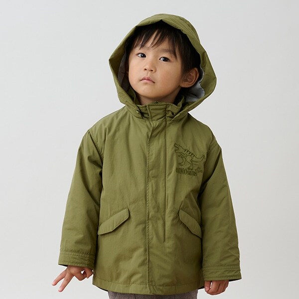 恐竜ライナーつきモッズコート