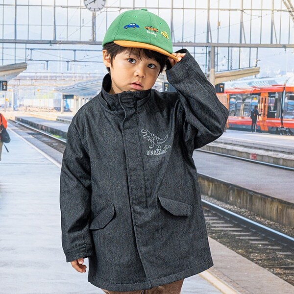 恐竜ライナーつきモッズコート