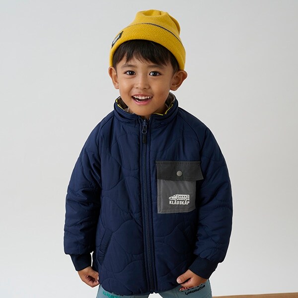 電車リバーシブル中わたブルゾン