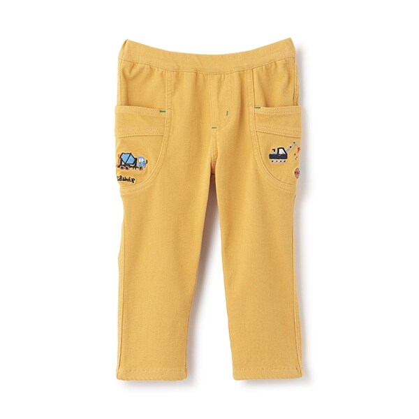 働く車ロング丈ストレートパンツ