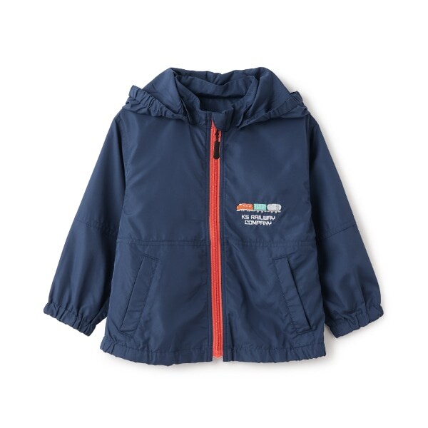 電車刺しゅうウィンドブレーカー