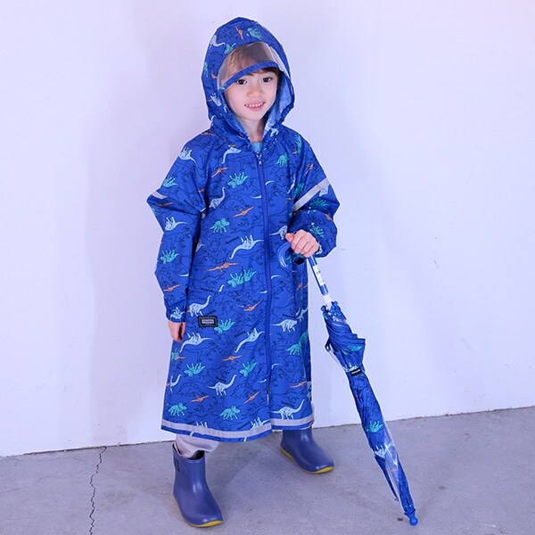 総柄レインコート