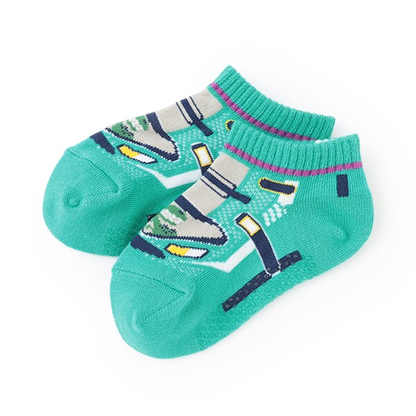 乗り物4種スニーカーインソックス