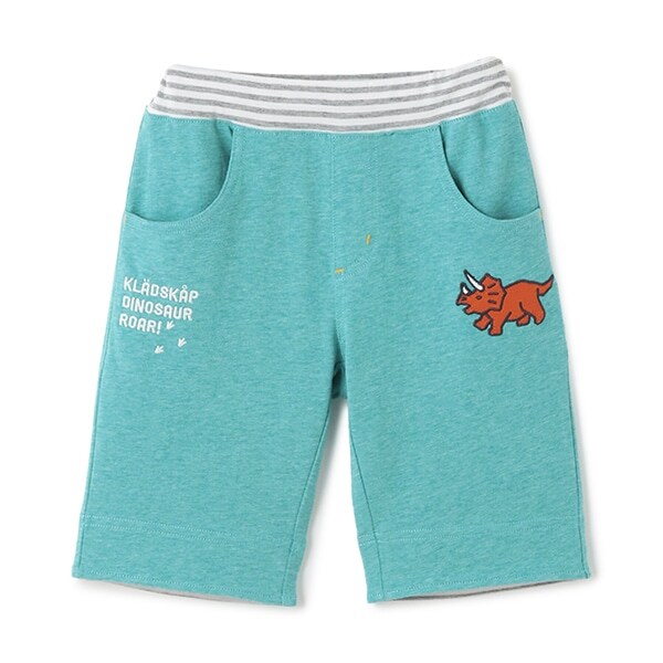 恐竜アップリケ6分丈パンツ