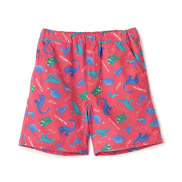 水陸両用恐竜総柄5分丈パンツ