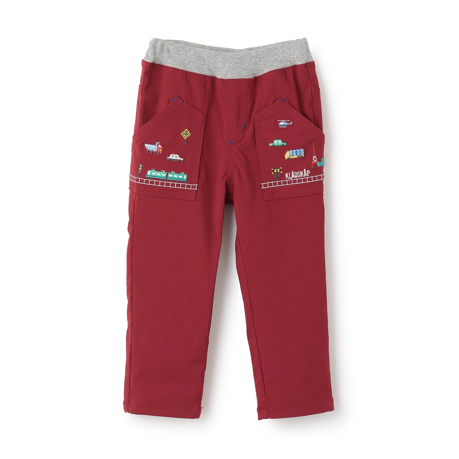 乗り物ロング丈ストレートパンツ