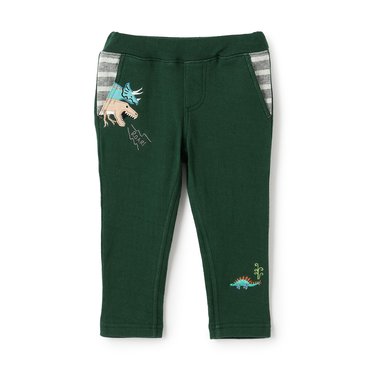 恐竜接結ロング丈ストレートパンツ