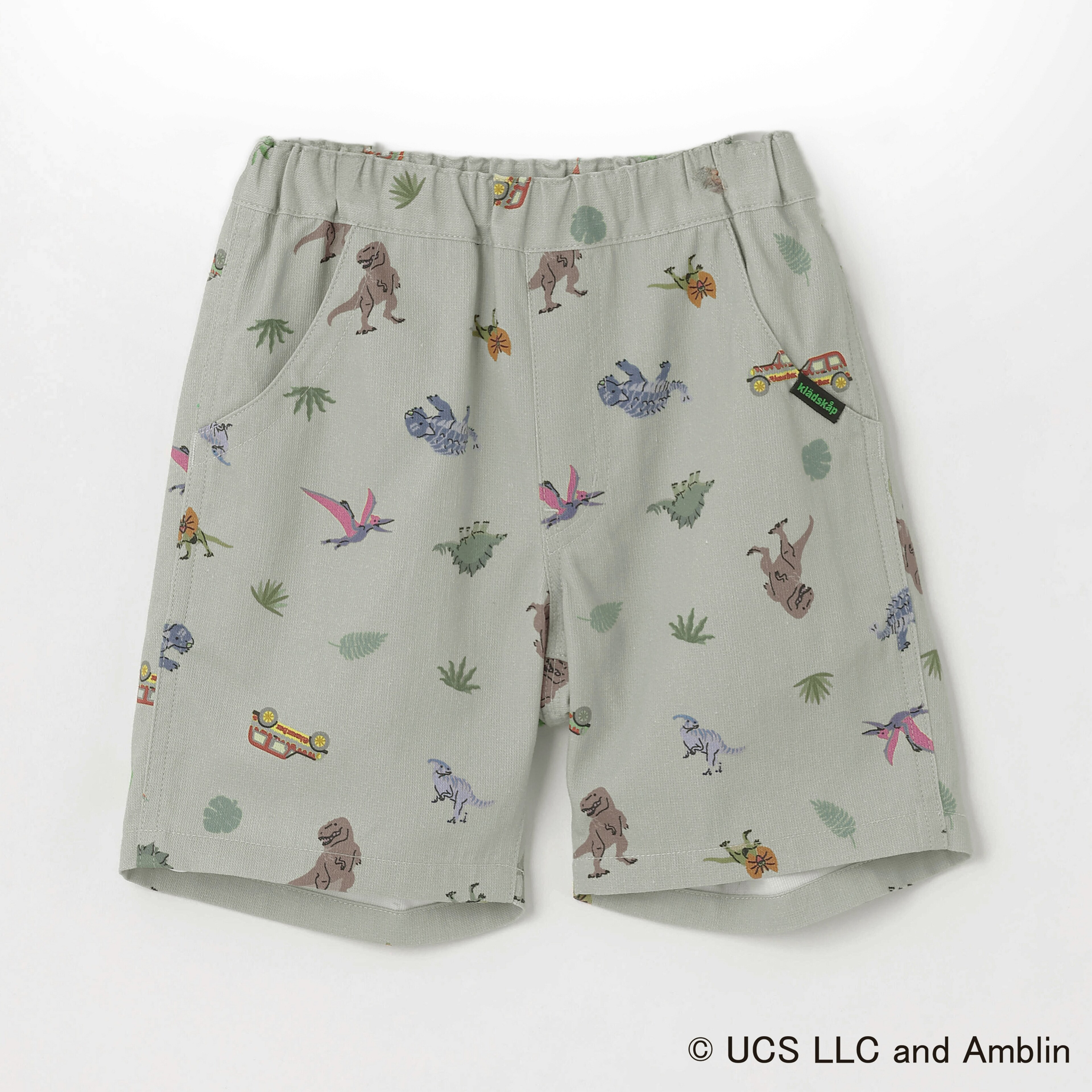 【JURASSIC】恐竜総柄5分丈パンツ