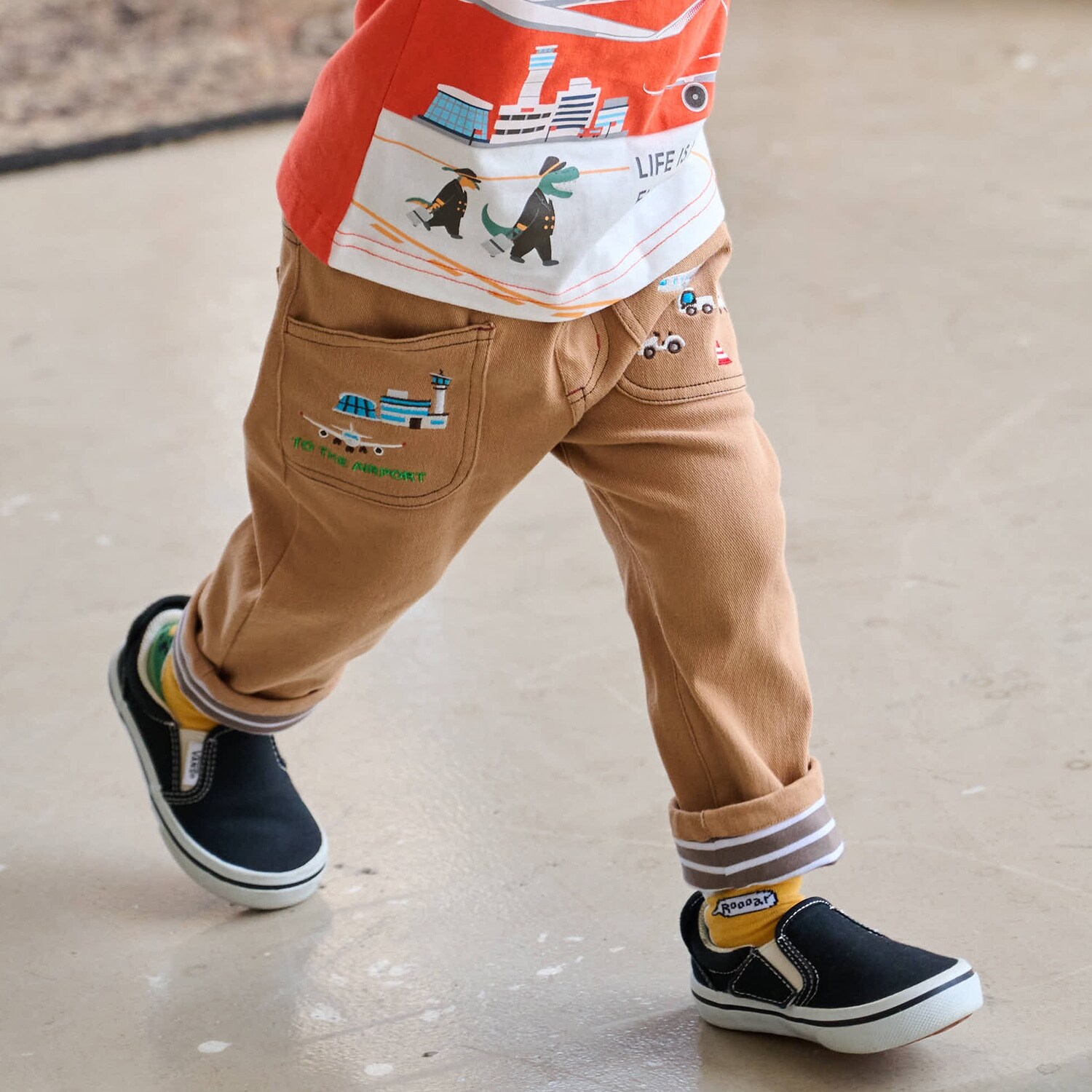 【JAL】ロング丈ストレートパンツ