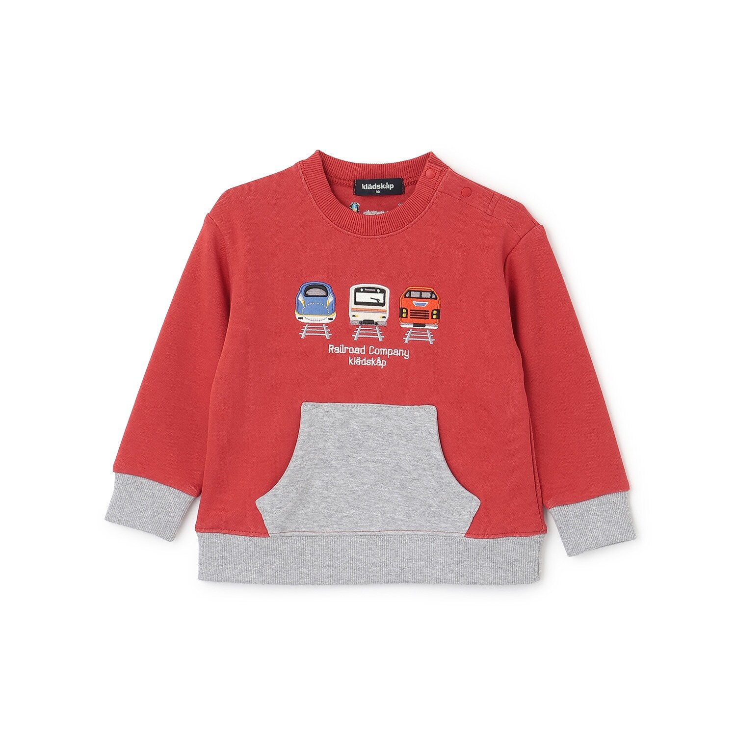 正面電車配色トレーナー